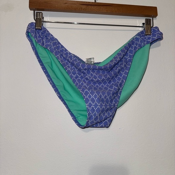 Blue pattern Bikini Set with Teal inside - Picture 6 of 7